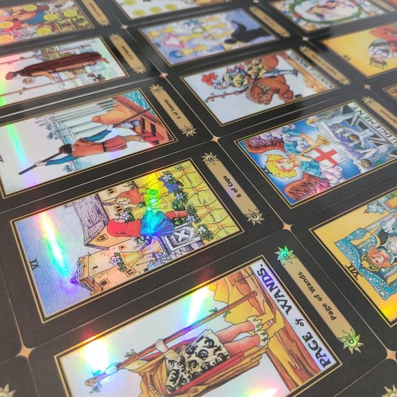 HOLOGRAPHIC RIDER-WAITE Tarot Card Deck - Picture 3 of 5